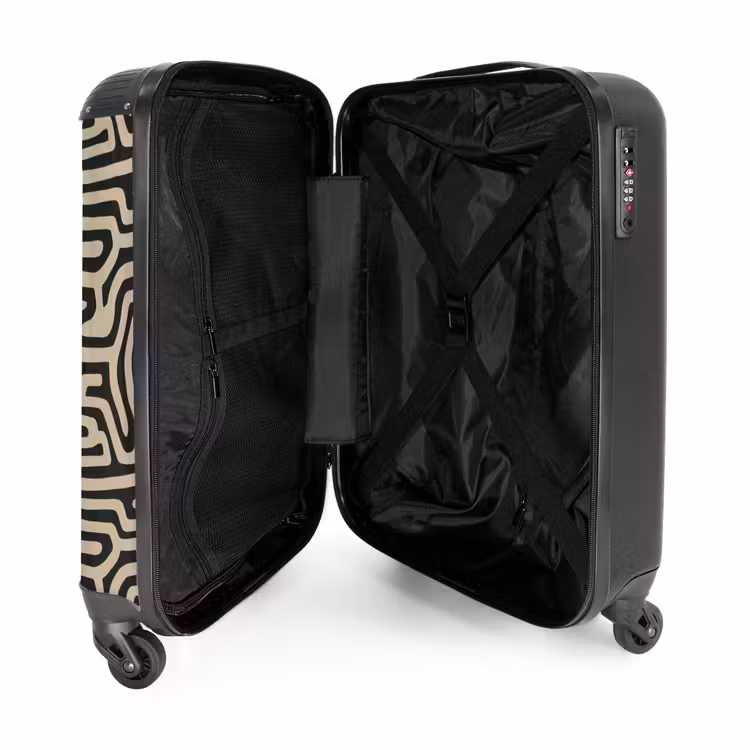 Suitcase - Graphic - Lines - Black — 3