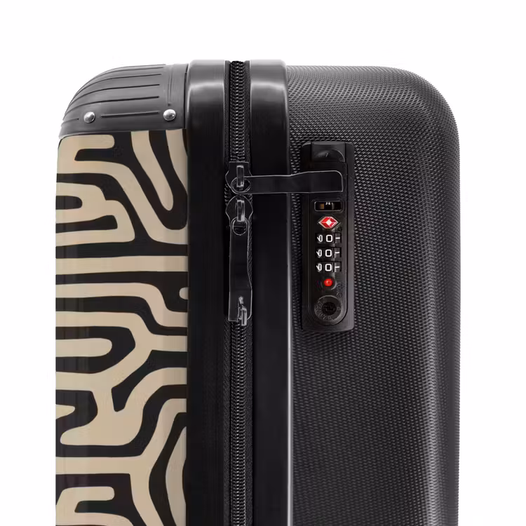 Suitcase - Graphic - Lines - Black — 5