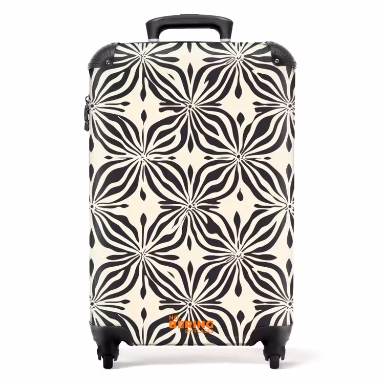 Suitcase - Graphic - Pattern - Black — 1