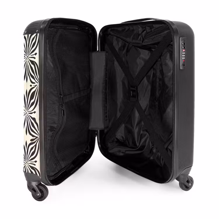 Suitcase - Graphic - Pattern - Black — 3