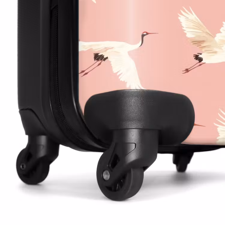 Suitcase - Modern - Cranes - Pink — 6