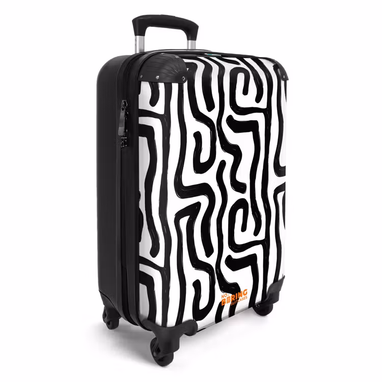 Suitcase - Modern - Lines - Black — 4