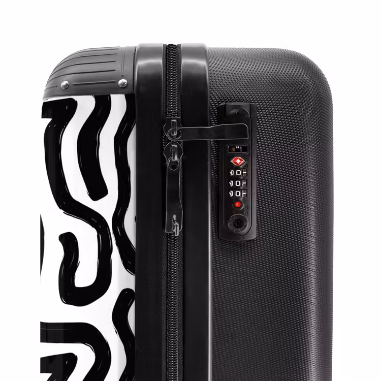 Suitcase - Modern - Lines - Black — 5