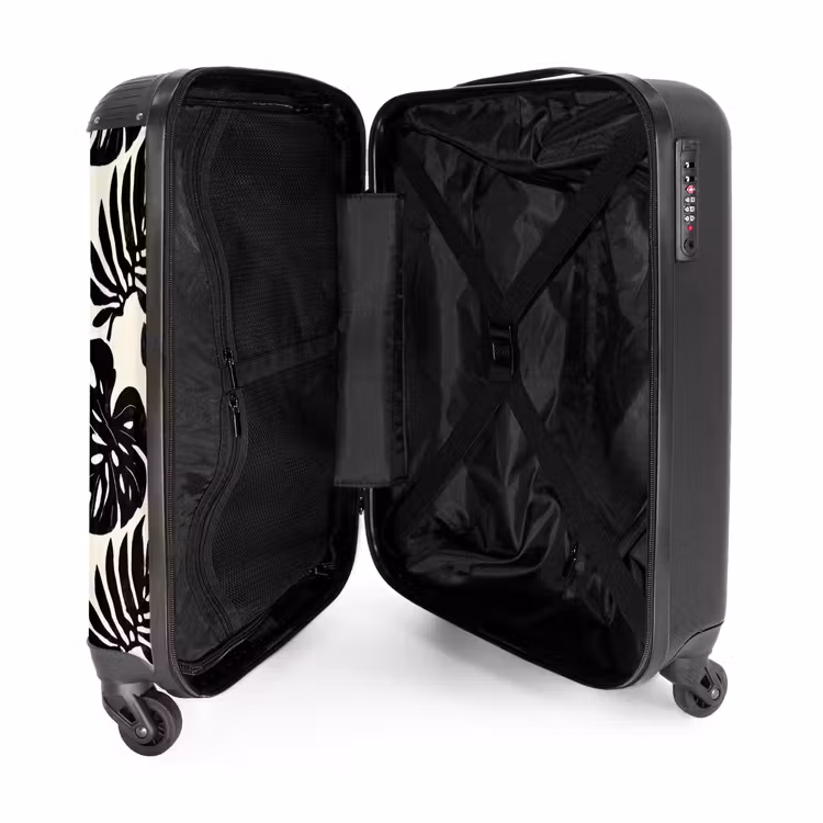 Suitcase - Modern - Monstera - Black — 3