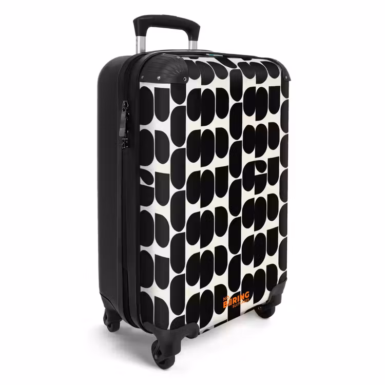 Suitcase - Modern - Patterned - Black — 4