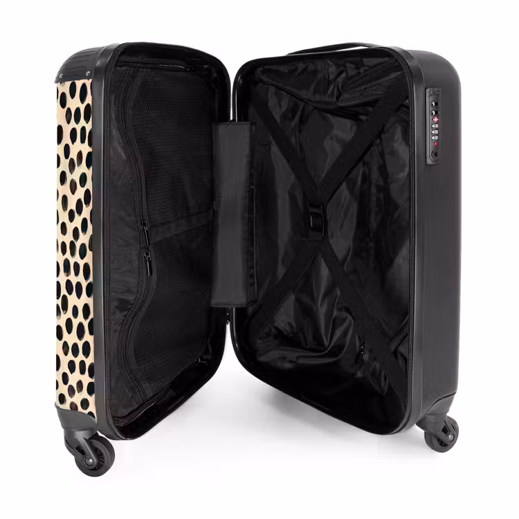 Suitcase - Polka dots - Pattern - Black — 3