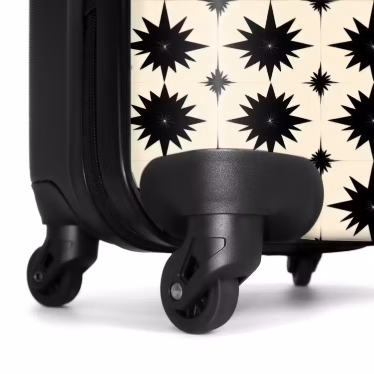 Suitcase - Star shapes - Geometric - Black — 6