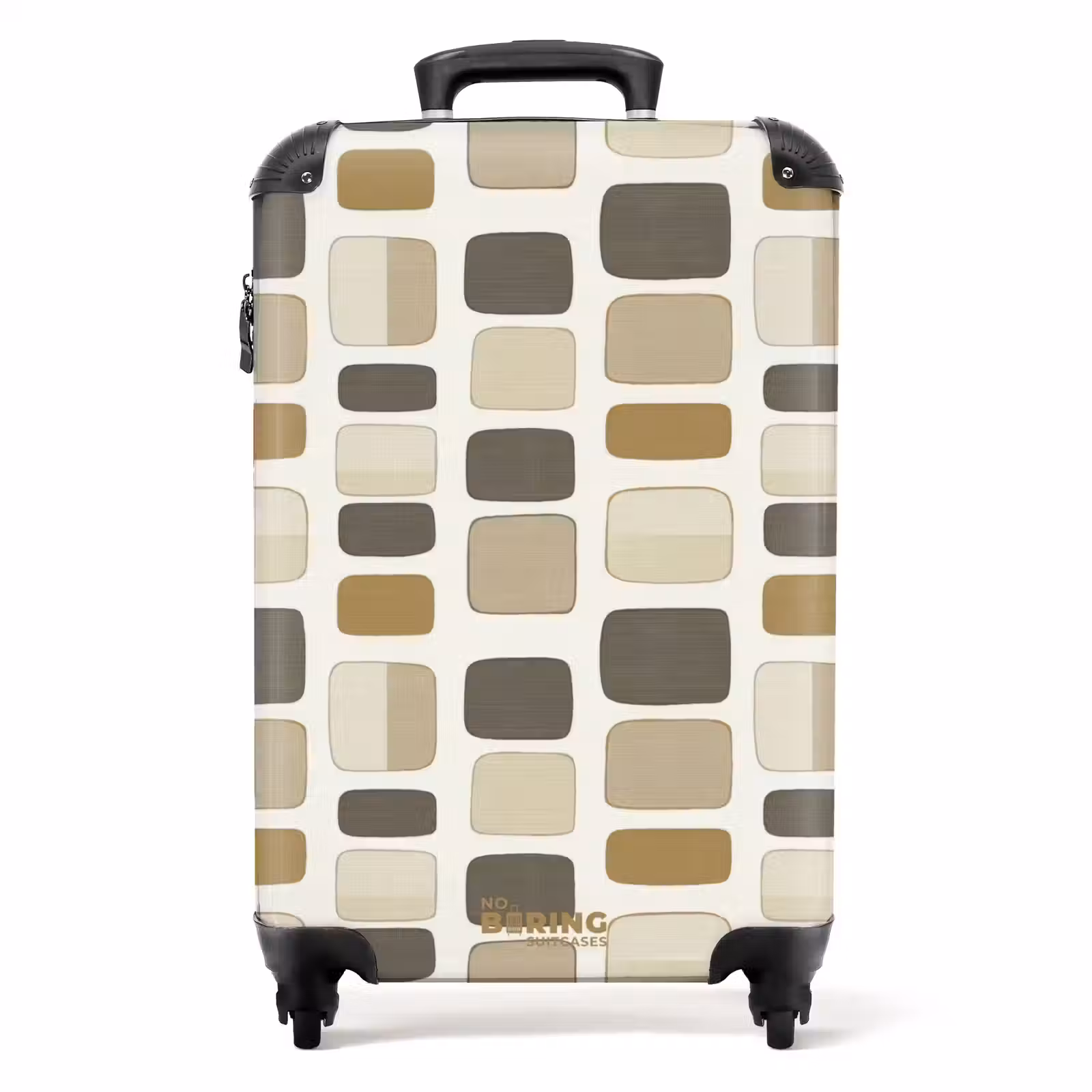 Suitcase - Blocks - Vintage - Gray — 1