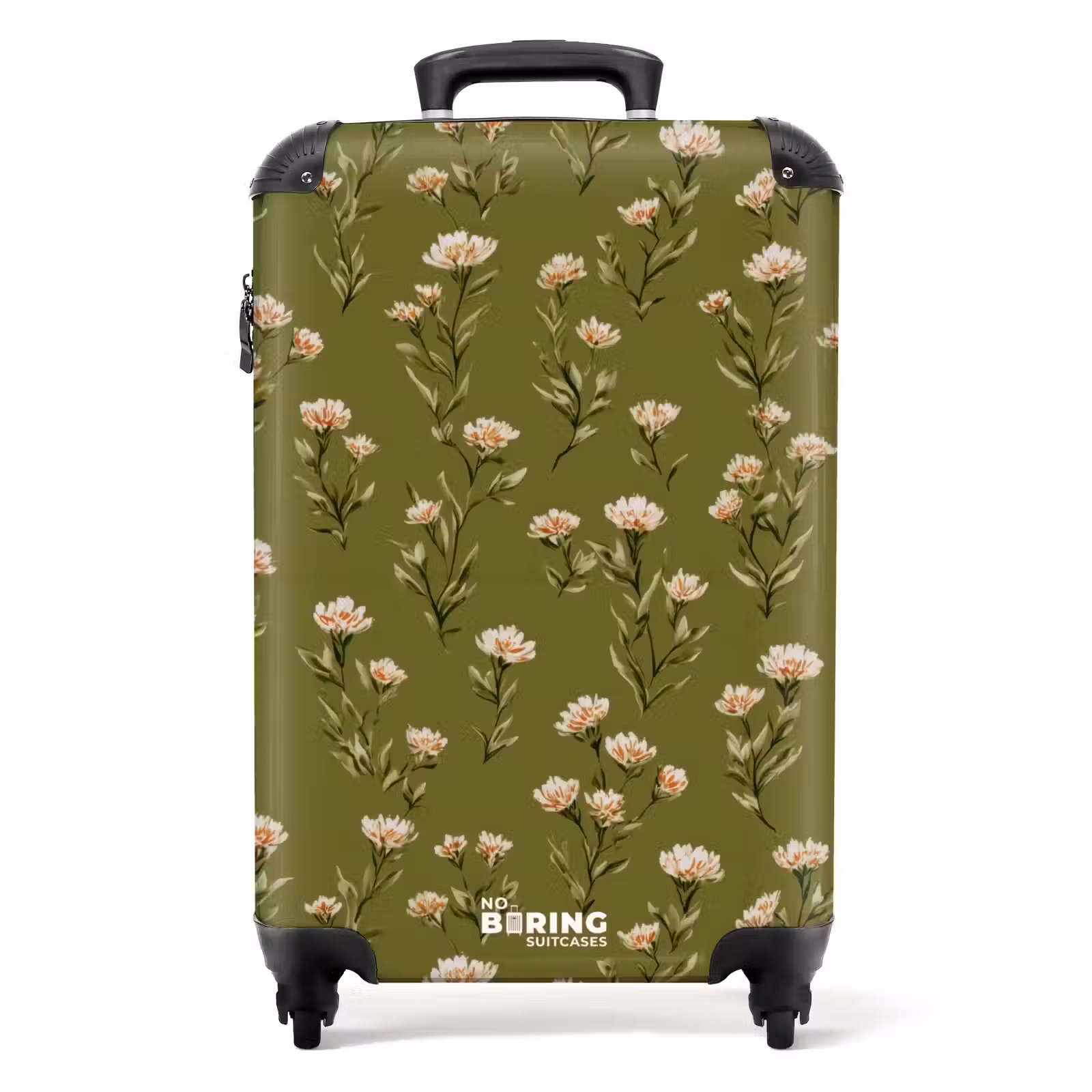 Suitcase - Country - Floral - Green — 1