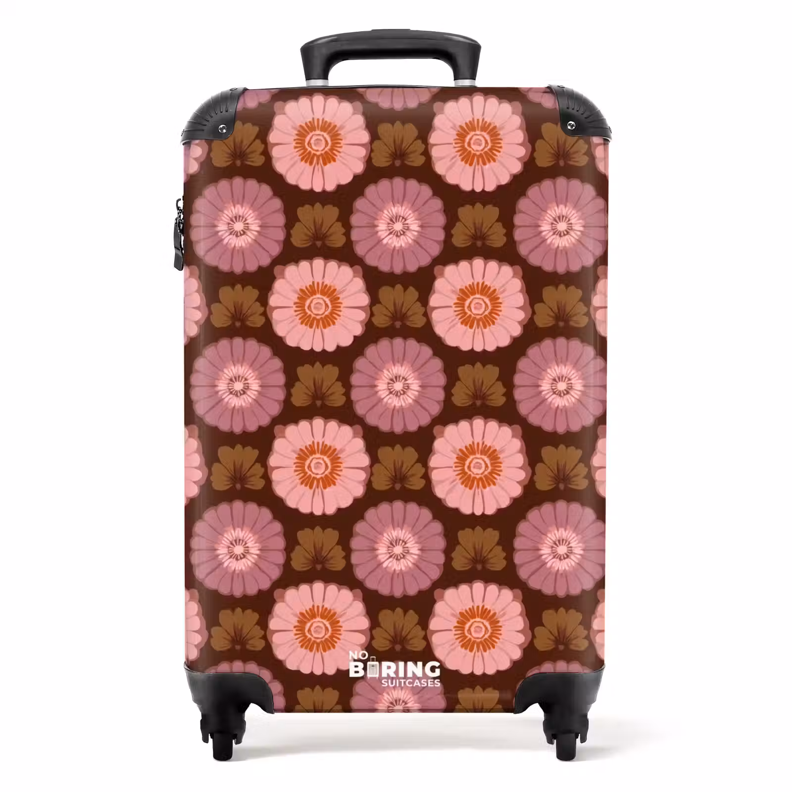Suitcase - Retro - Daisy - Pink — 1
