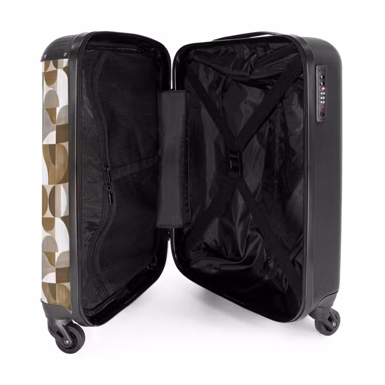 Suitcase - Abstract - Retro - Brown — 3