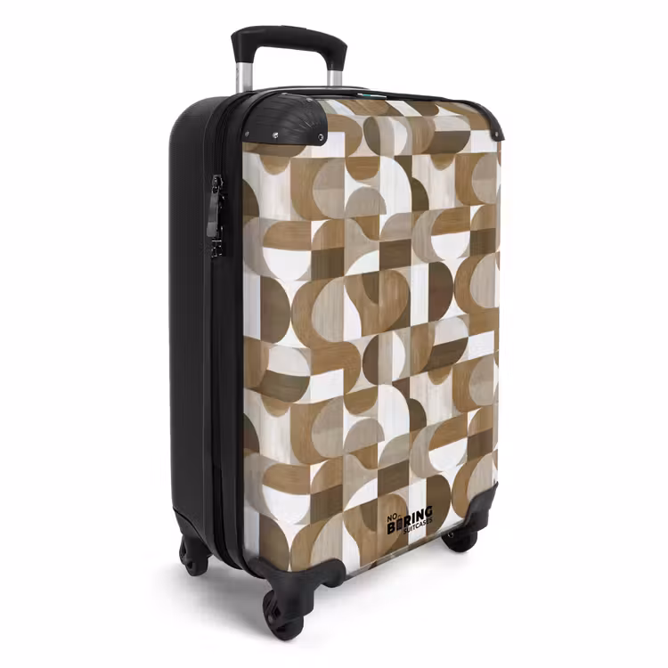 Suitcase - Abstract - Retro - Brown — 4