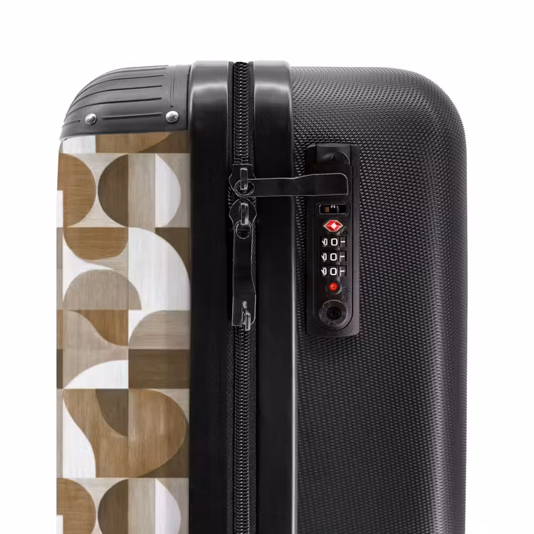Suitcase - Abstract - Retro - Brown — 5