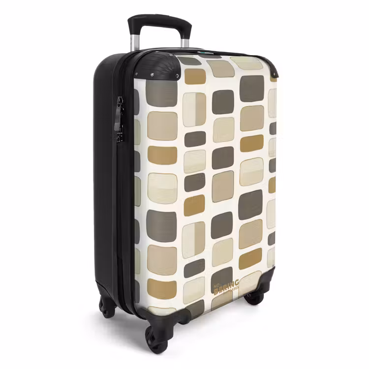 Suitcase - Blocks - Vintage - Gray — 4