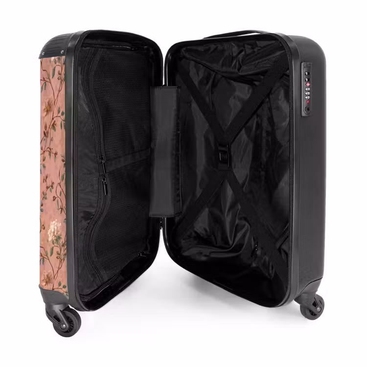 Suitcase - Botanical - Flowers - Pink — 3