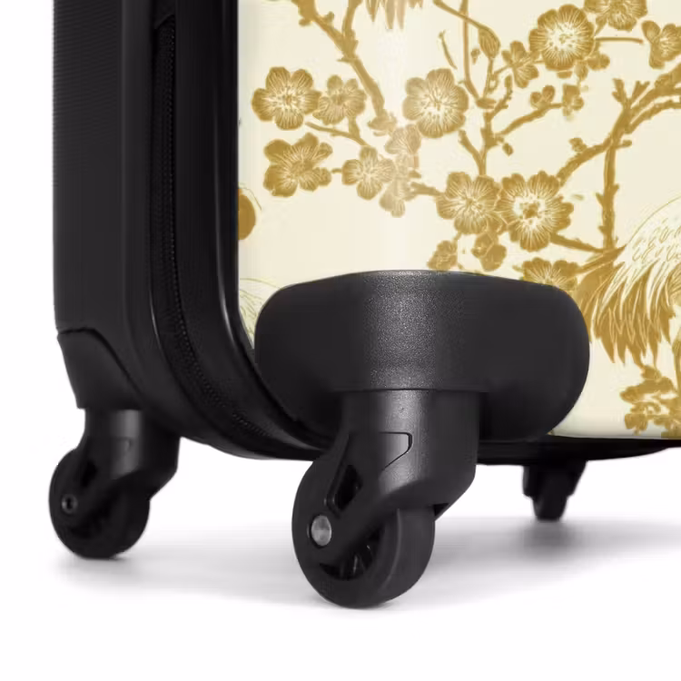 Suitcase - Crane - Cherry Blossom - Gold — 6