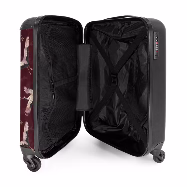 Suitcase - Crane - Classic - Bordeaux — 3