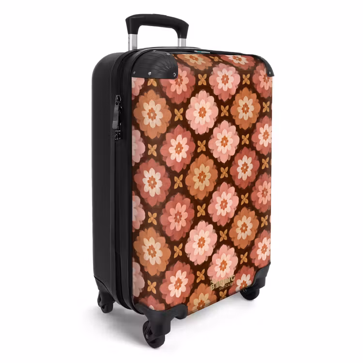 Suitcase - Geometric - Floral - Colorful — 4