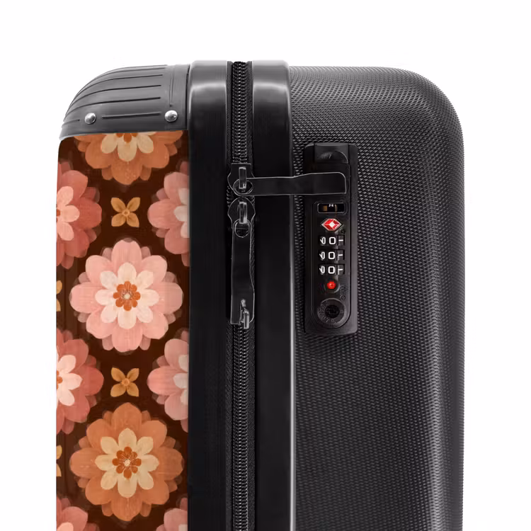 Suitcase - Geometric - Floral - Colorful — 5