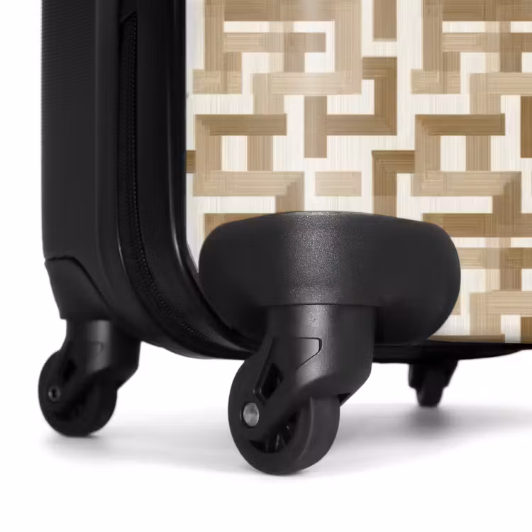 Suitcase - Geometric - Retro - Brown — 6
