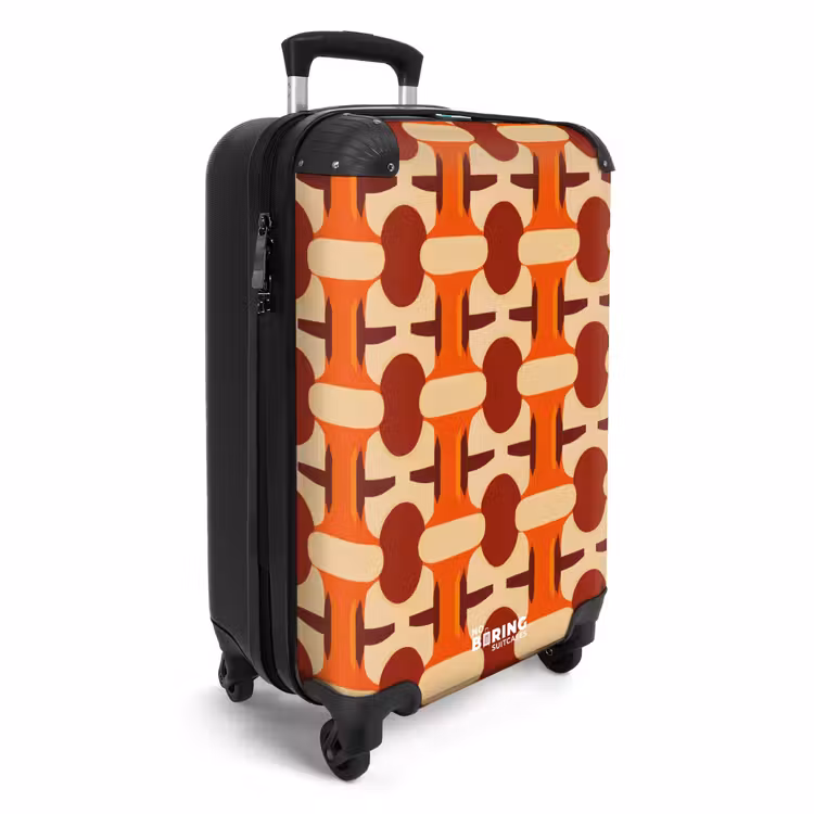 Suitcase - Geometric - Retro - Orange — 4