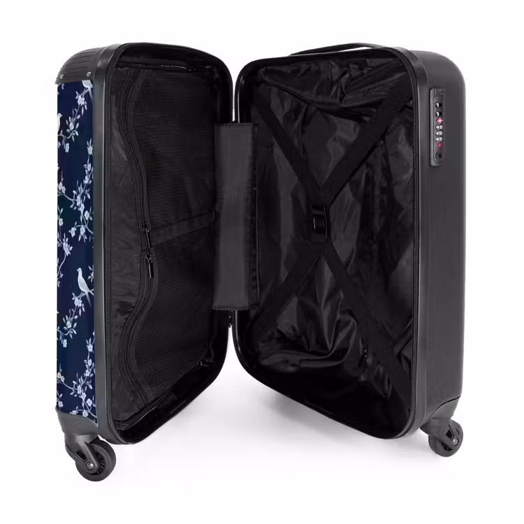 Suitcase - Graphic - Blossom Branch - Blue — 3