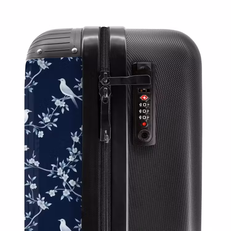Suitcase - Graphic - Blossom Branch - Blue — 5