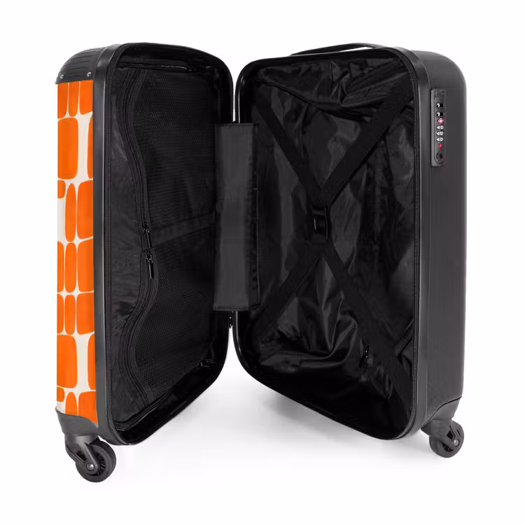 Suitcase - Pattern - Retro - Orange — 3