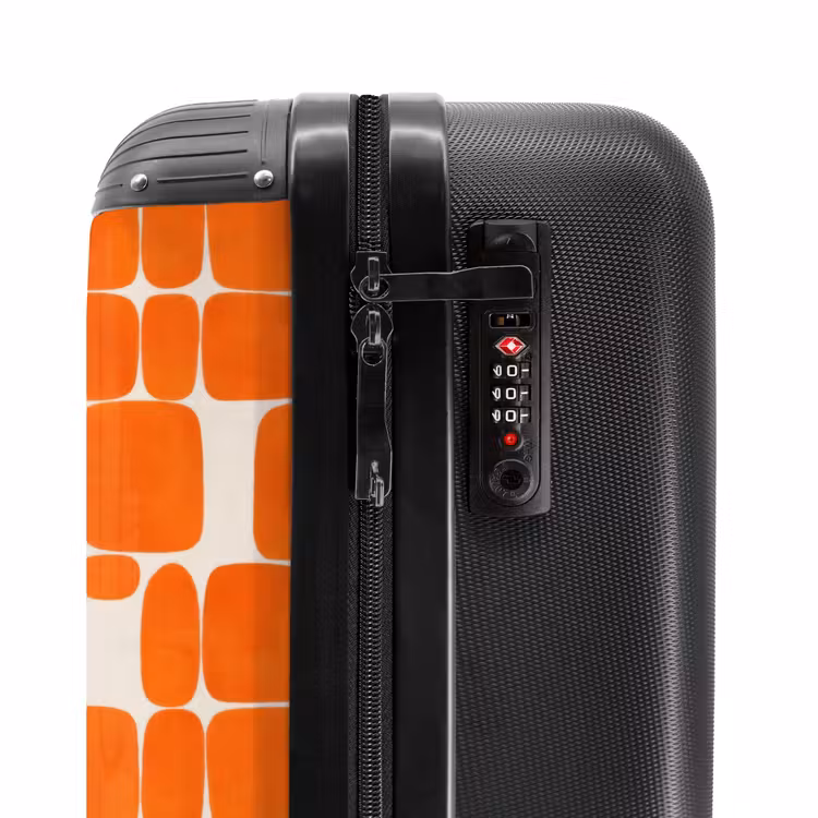 Suitcase - Pattern - Retro - Orange — 5