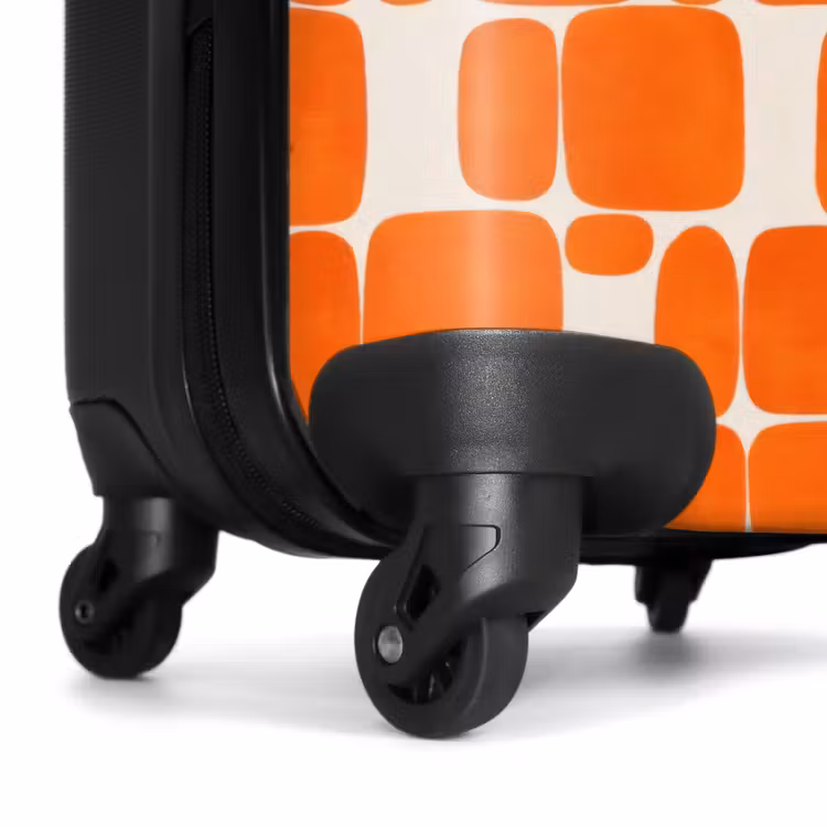 Suitcase - Pattern - Retro - Orange — 6