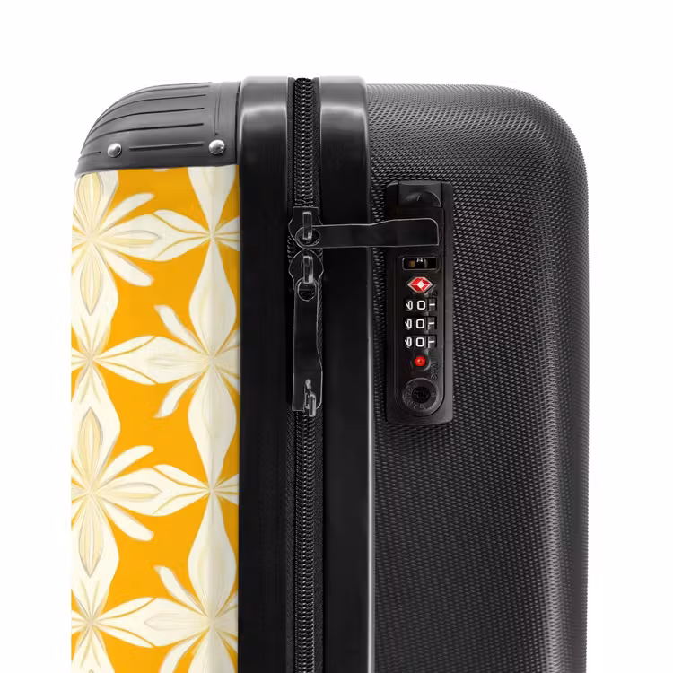 Suitcase - Pattern - Retro - Yellow — 5