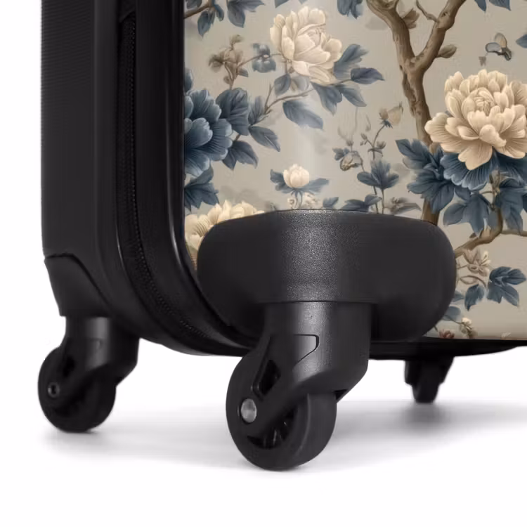 Suitcase - Peacock - Flowers - Blue — 6