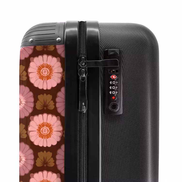 Suitcase - Retro - Daisy - Pink — 5