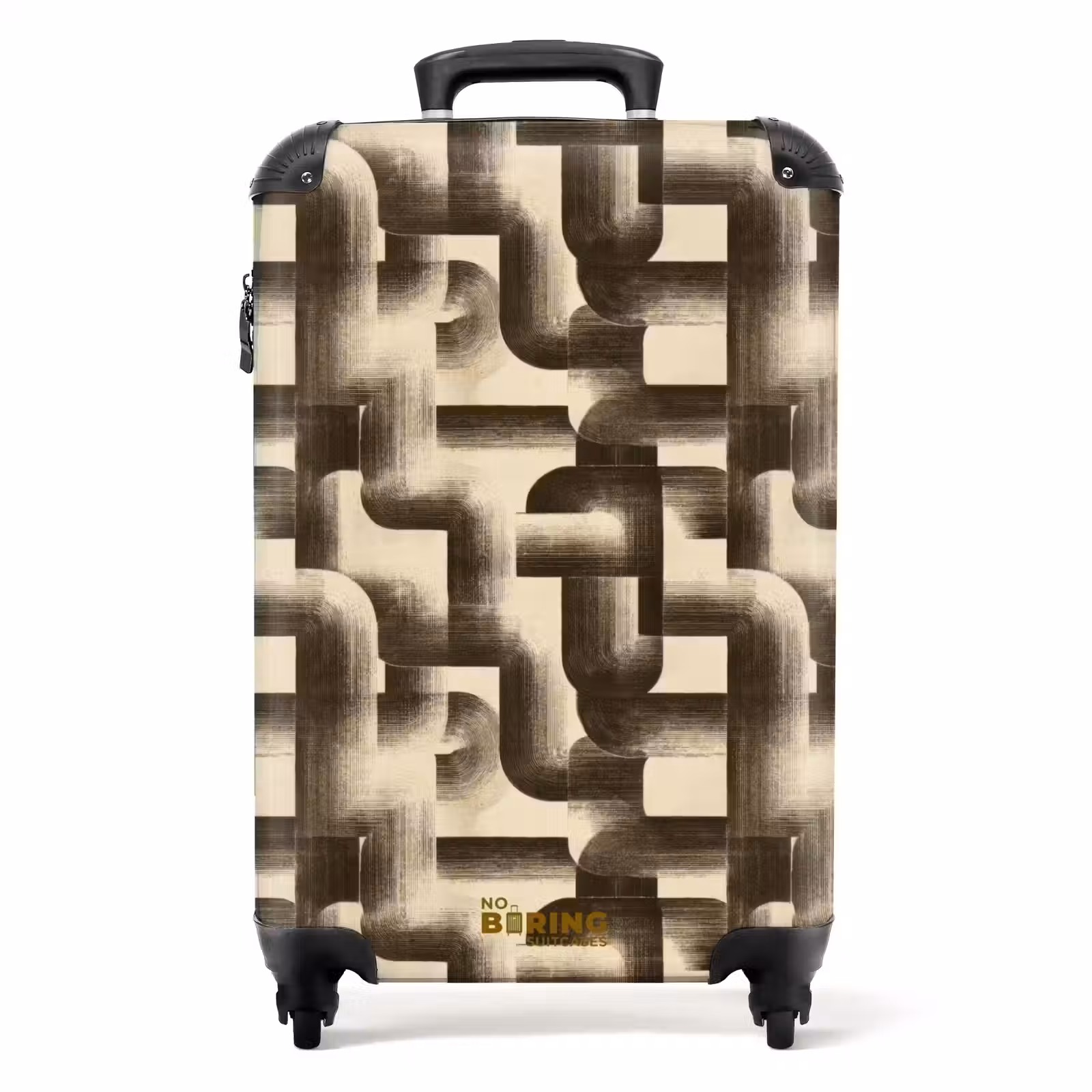 Suitcase - Abstract - Retro - Black — 1