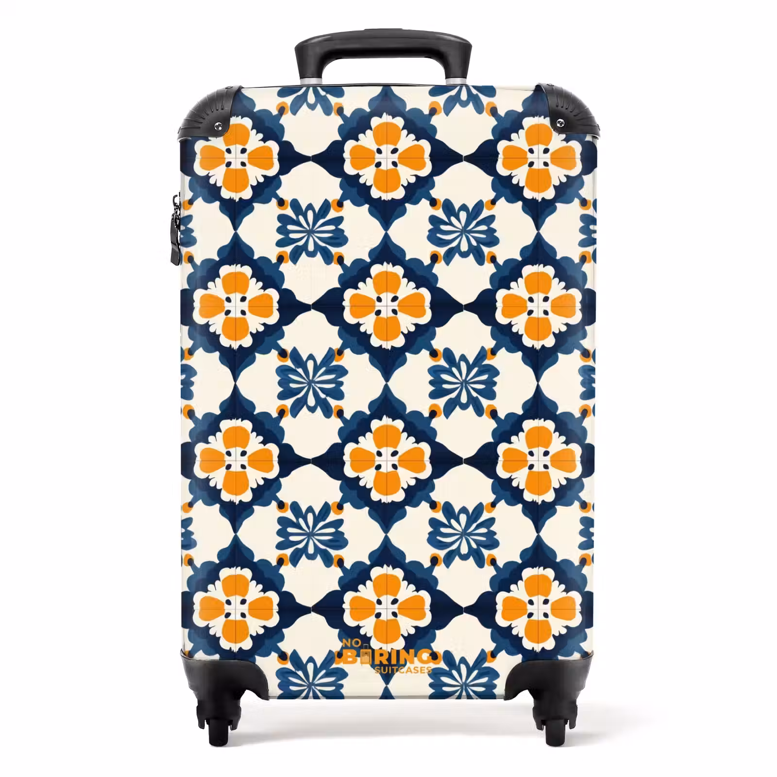 Suitcase - Classic - Geometric - Blue — 1