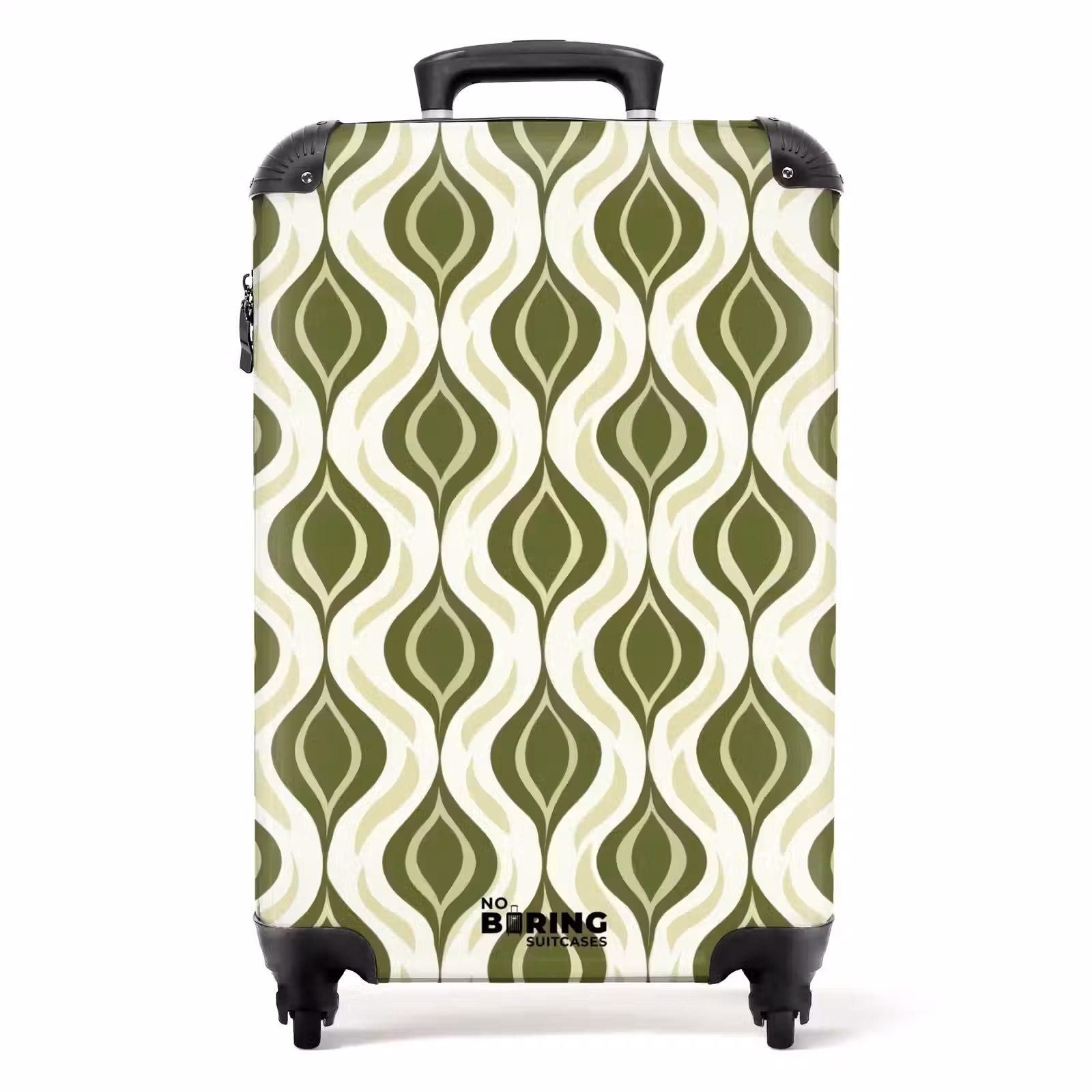 Suitcase - Pattern - Retro - Green — 1