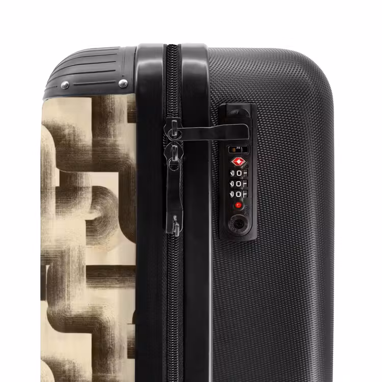 Suitcase - Abstract - Retro - Black — 5