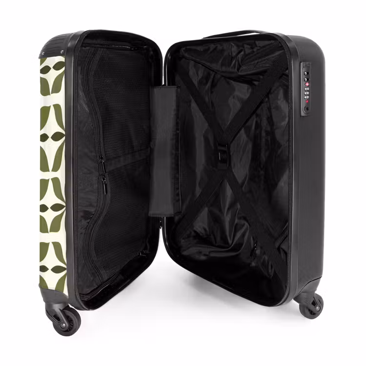 Suitcase - Botanical - Retro - Green — 3