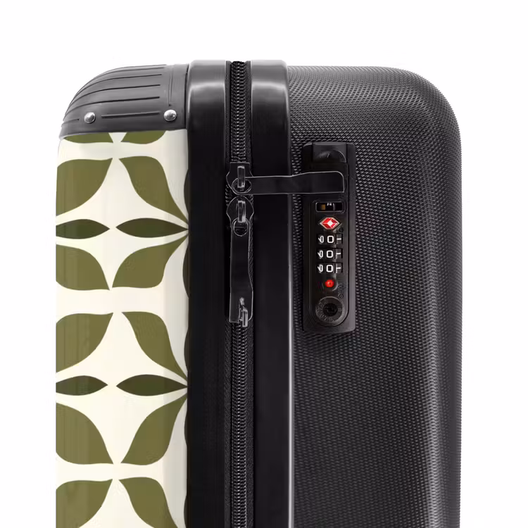 Suitcase - Botanical - Retro - Green — 5
