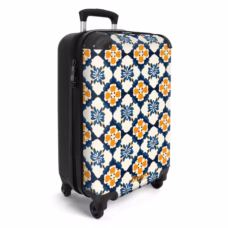 Suitcase - Classic - Geometric - Blue — 4