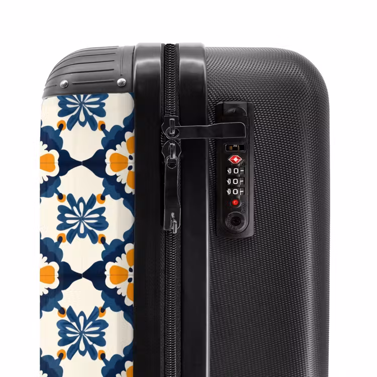 Suitcase - Classic - Geometric - Blue — 5