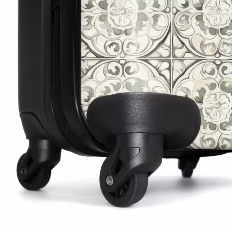 Suitcase - Curly Ornament - Tile - Green — 6