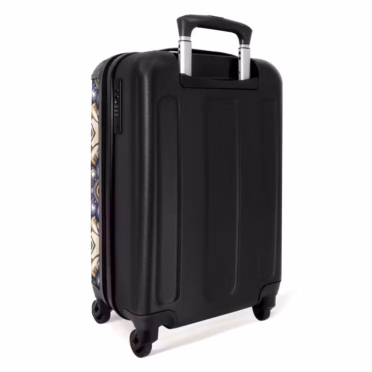 Suitcase - Floral - Ornament - Blue — 2