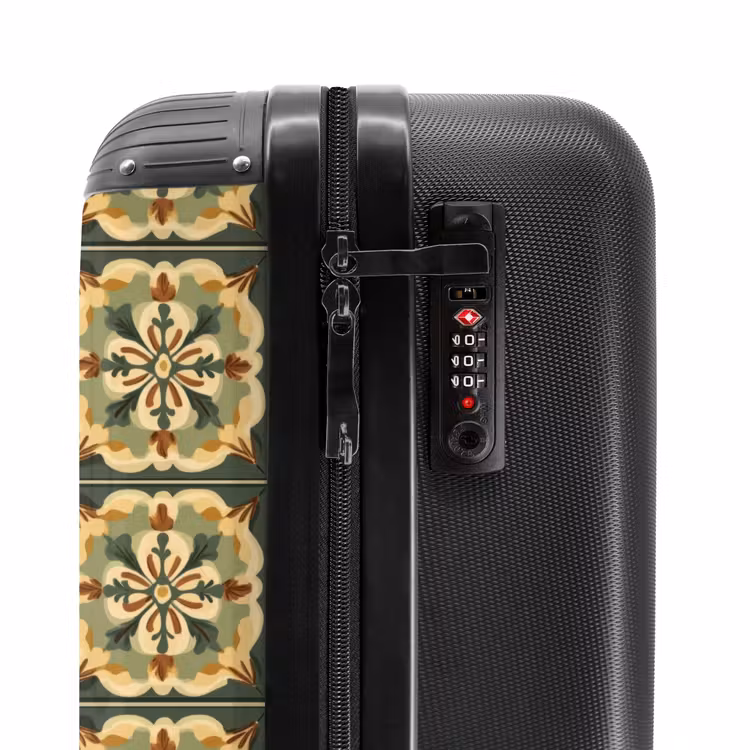 Suitcase - Ornament - Pattern - Green — 5