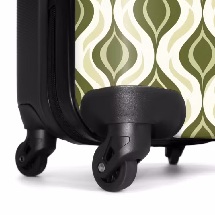 Suitcase - Pattern - Retro - Green — 6