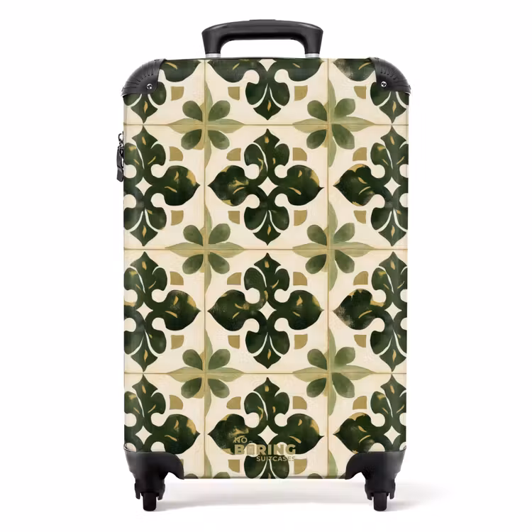 Suitcase - Pattern - Tile - Green — 1