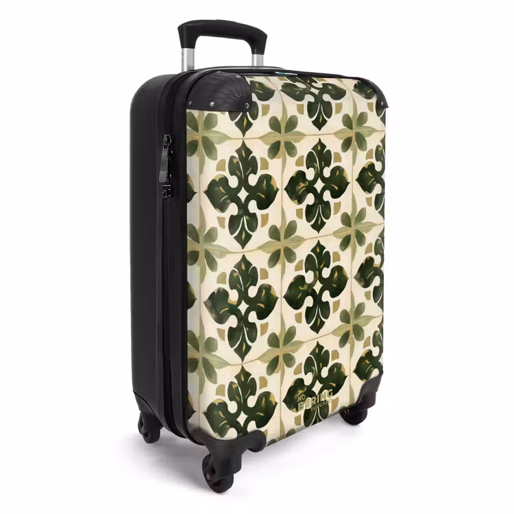 Suitcase - Pattern - Tile - Green — 4