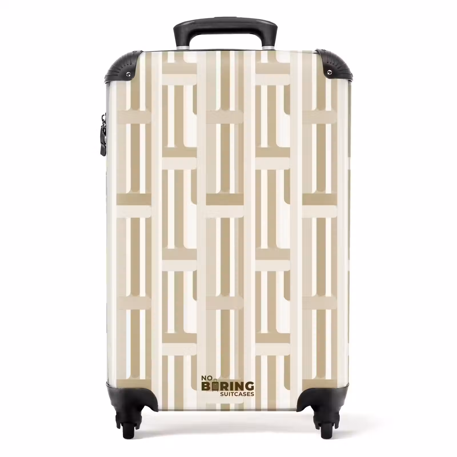 Suitcase - Modern - Geometric - Beige — 1