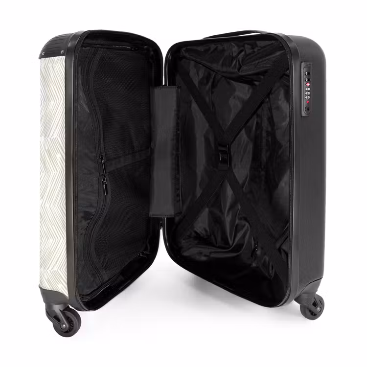 Suitcase - Abstract - Diamonds - Beige — 3