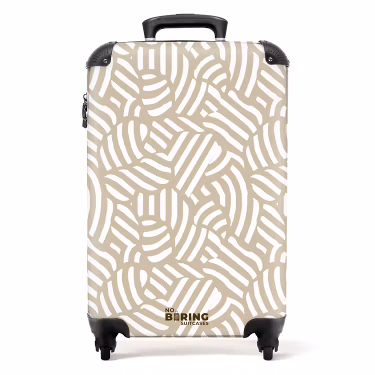 Suitcase - Abstract - Modern - Beige — 1